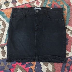 Current Elliott black denim skirt size 29